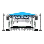 Алуминиева покривна система за осветление на открита концертна сцена